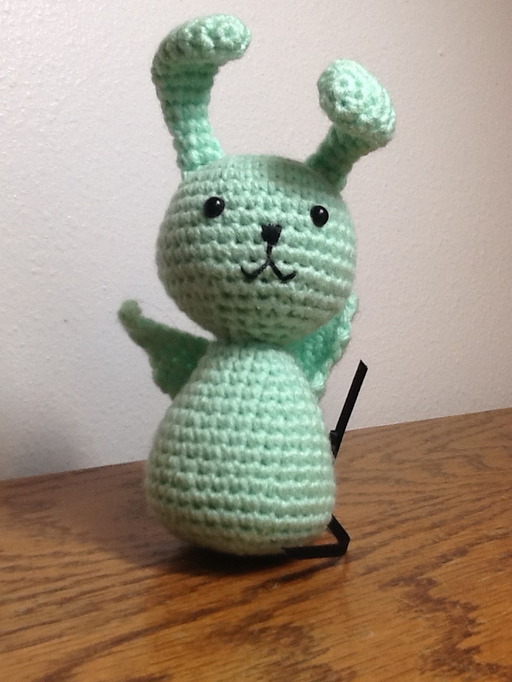 Flying mint bunny V2 by Tygermane on DeviantArt