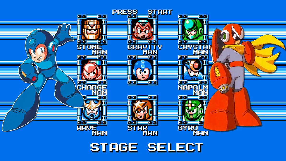 Mega Man 5 - Stage Select 1 by npcretro on DeviantArt