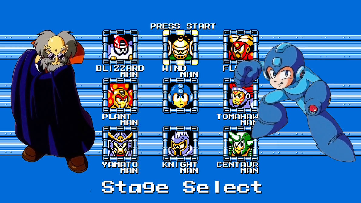 Mega Man 6 - Stage Select by npcretro on DeviantArt