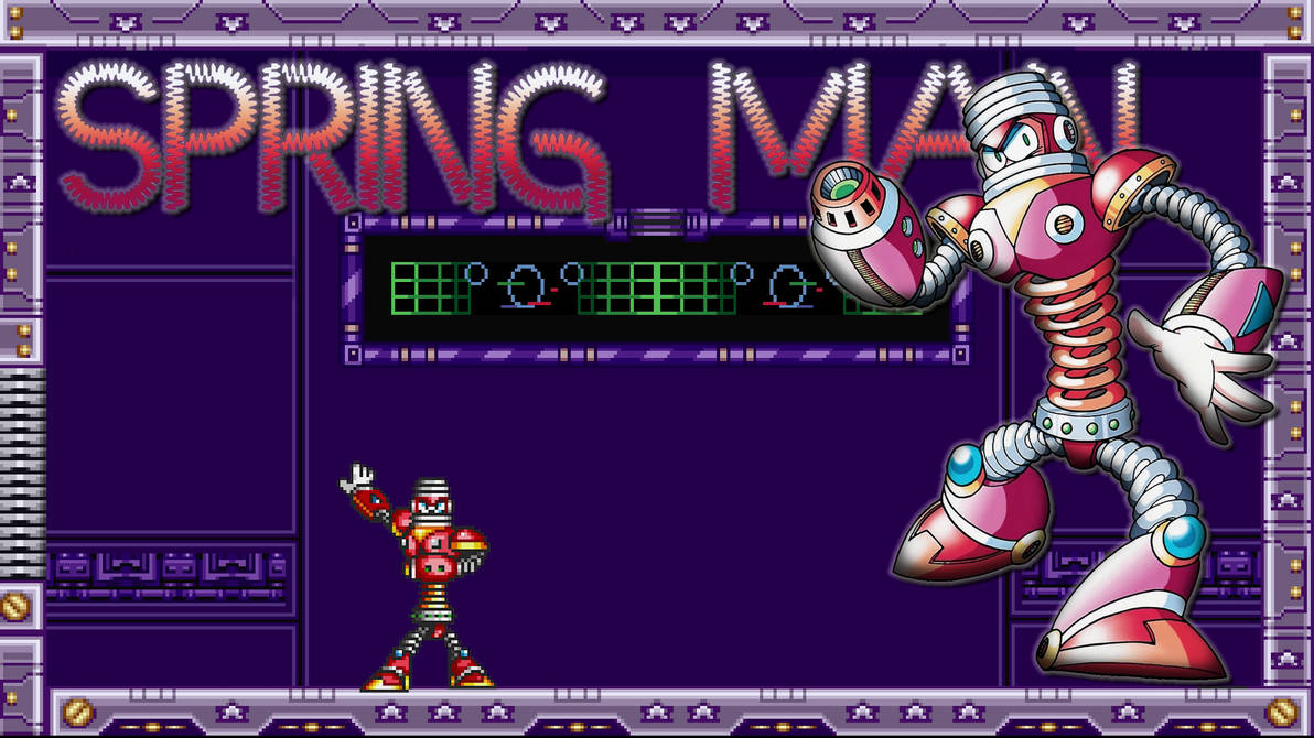 True Spring Man Example Mega Man 7 - Spring Man by npcretro on DeviantArt