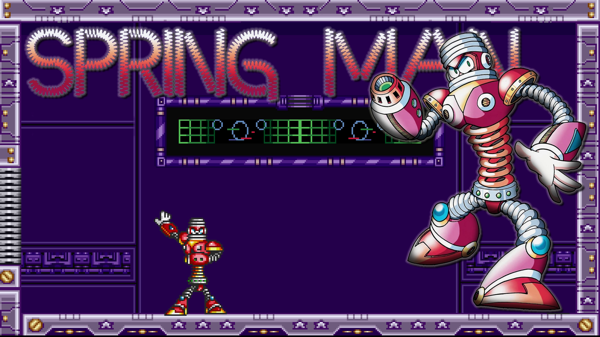 Mega Man 7 - Spring Man by npcretro on DeviantArt