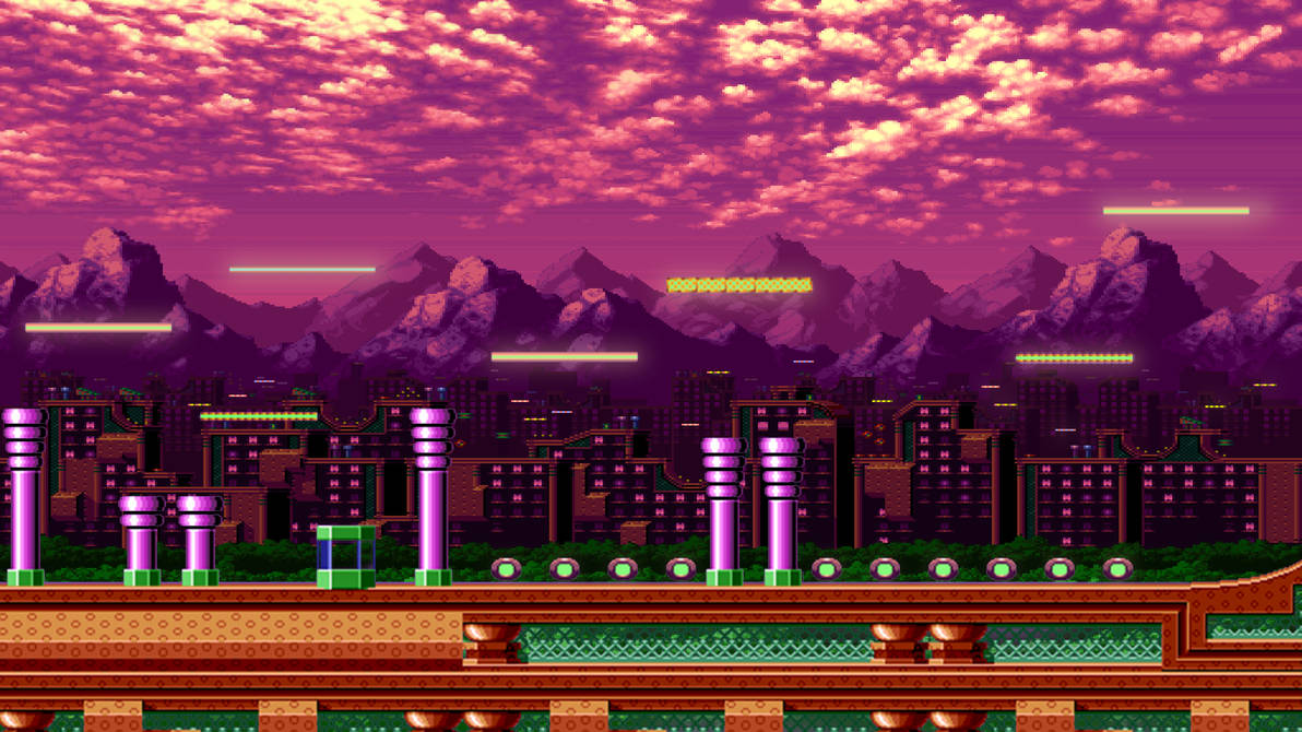 Sonic - Spring Yard Zone (No Logo) by npcretro on DeviantArt