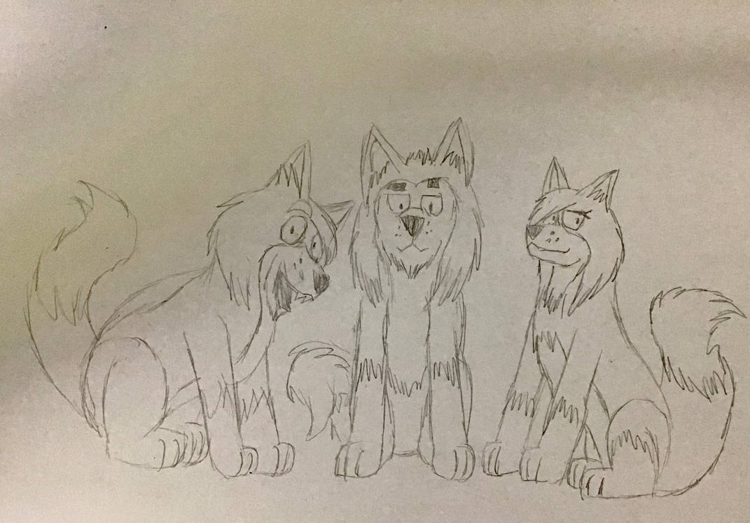 Three Wolves by CyberSteamer on DeviantArt