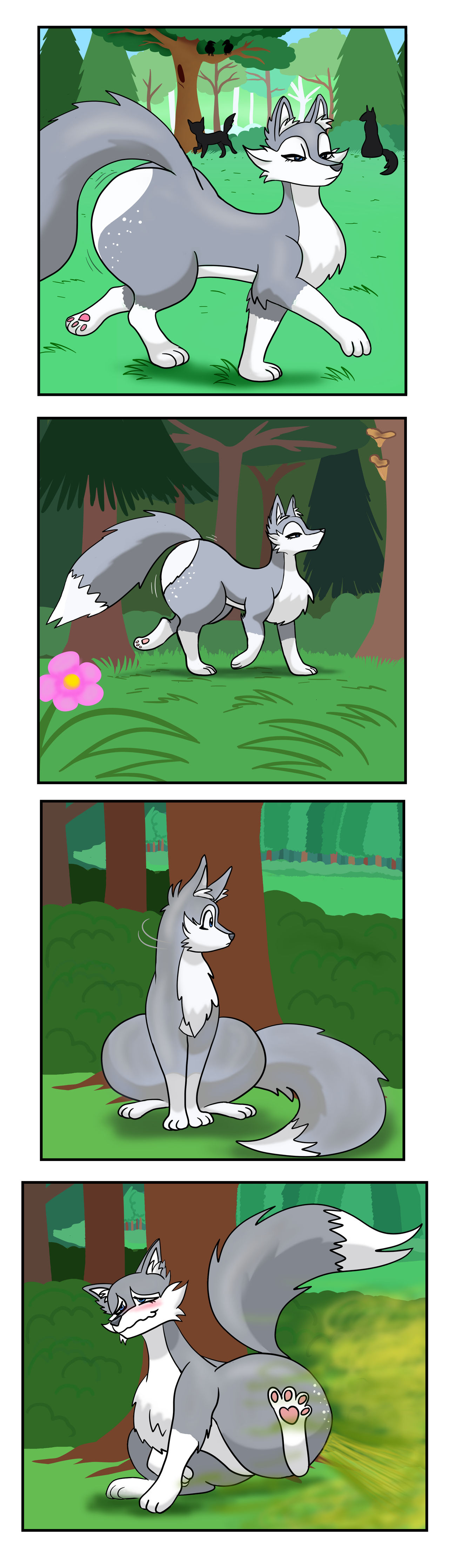 Scootch Racoon Wolf Comic commission for AuspiciousRaccoon by Serafim6394 on DeviantArt