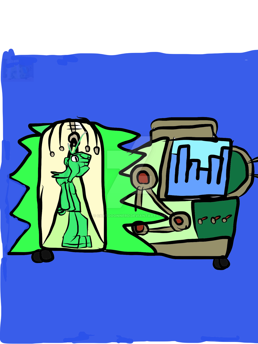 sheldon from my life as a teenage robot by CartooonNerd on DeviantArt