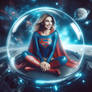 Supergirl in her spaceship 2