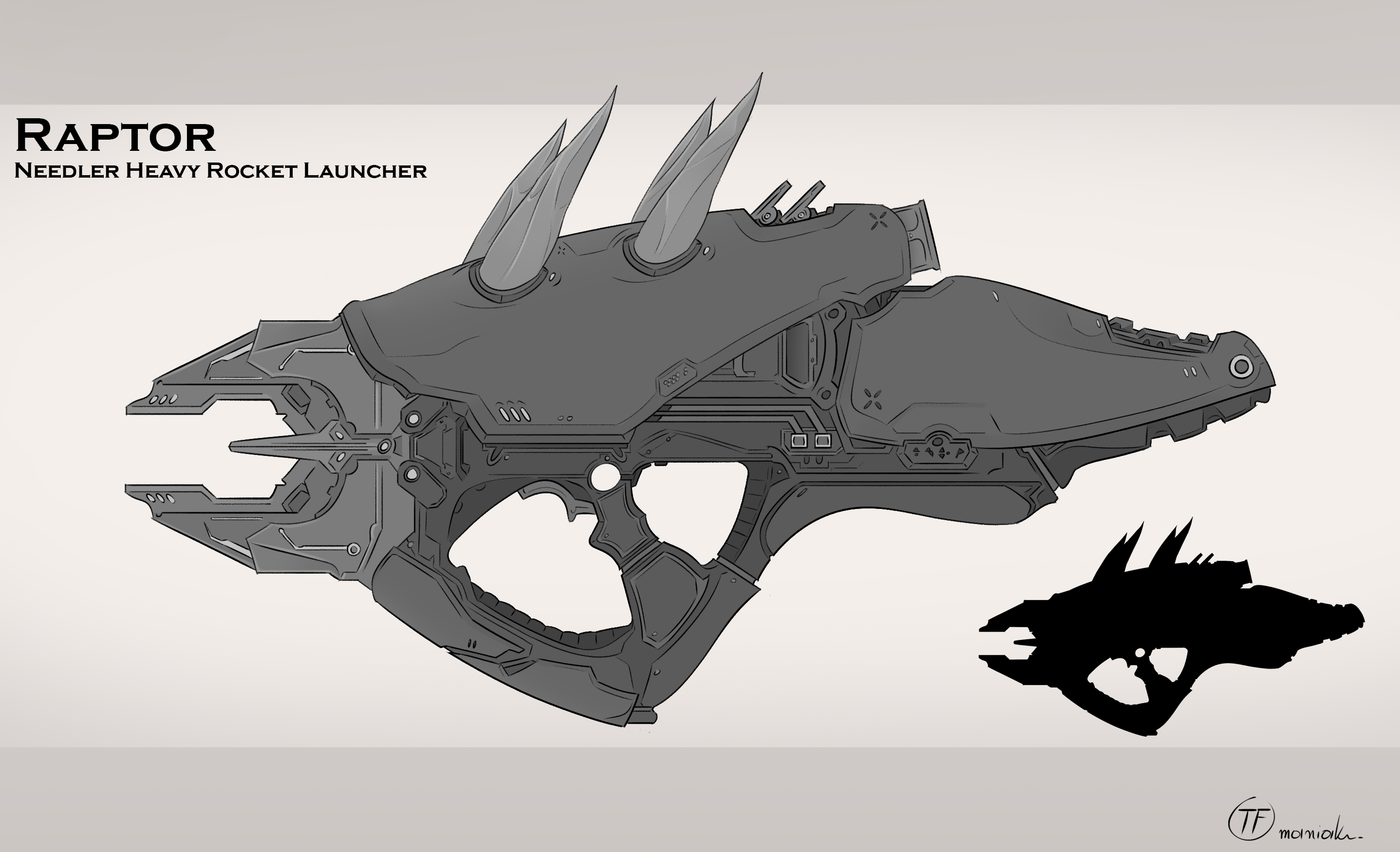 Needler Halo Needle Heavy Launcher concept by ImShizo on DeviantArt