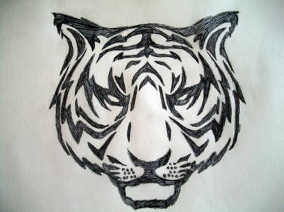 Tribal Tiger Head