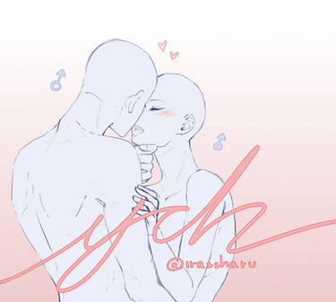 Kiss pair YCH auction 48H [CLOSED]