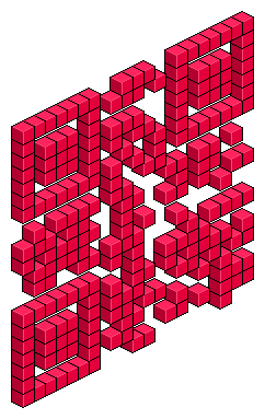 Love in Isometric 3D QR Code