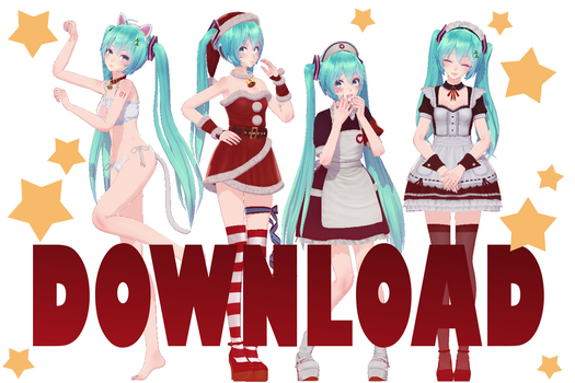 - DOWNLOAD - TDA Miku CHRISTMAS PACK - DOWNLOAD -