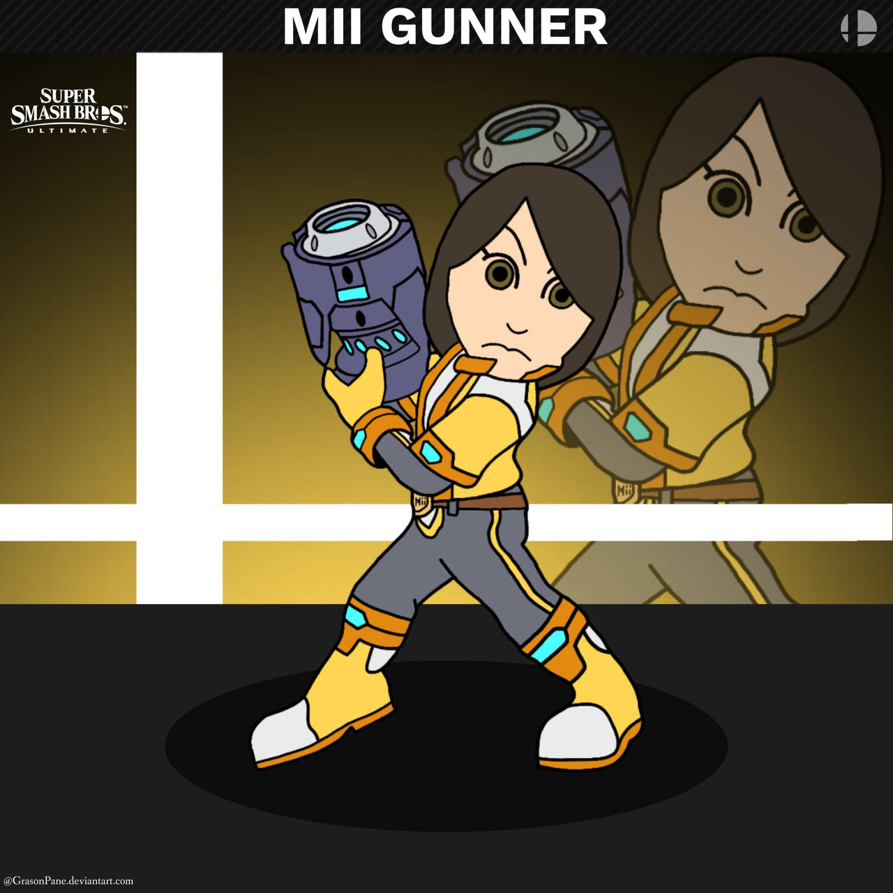 Mil Gunner SSBU - Mii Gunner by GrasonPane on DeviantArt