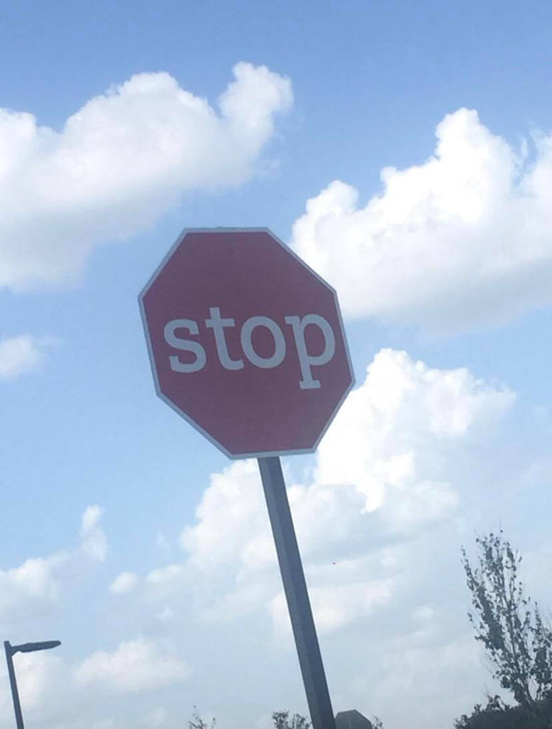 Stop Sign In Lowercase lowercase stop sign by osdhfiushiuf on DeviantArt