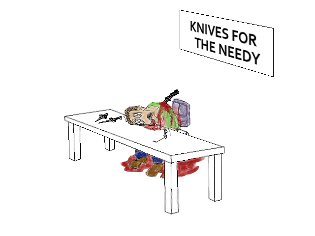 Knives for The Needy by TrinaryOuroboros