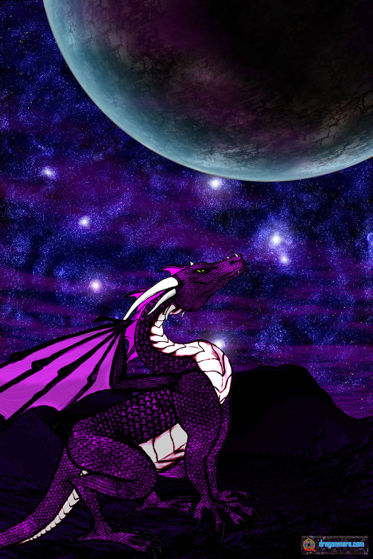 Alpha Draconis Nightsky by TrinaryOuroboros