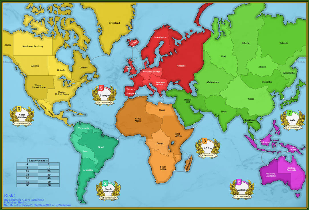 Full World Map Risk RISK: Global Domination Map by BadBame962 on DeviantArt