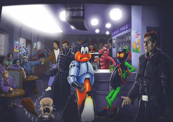 Amiga Characters at the Pub