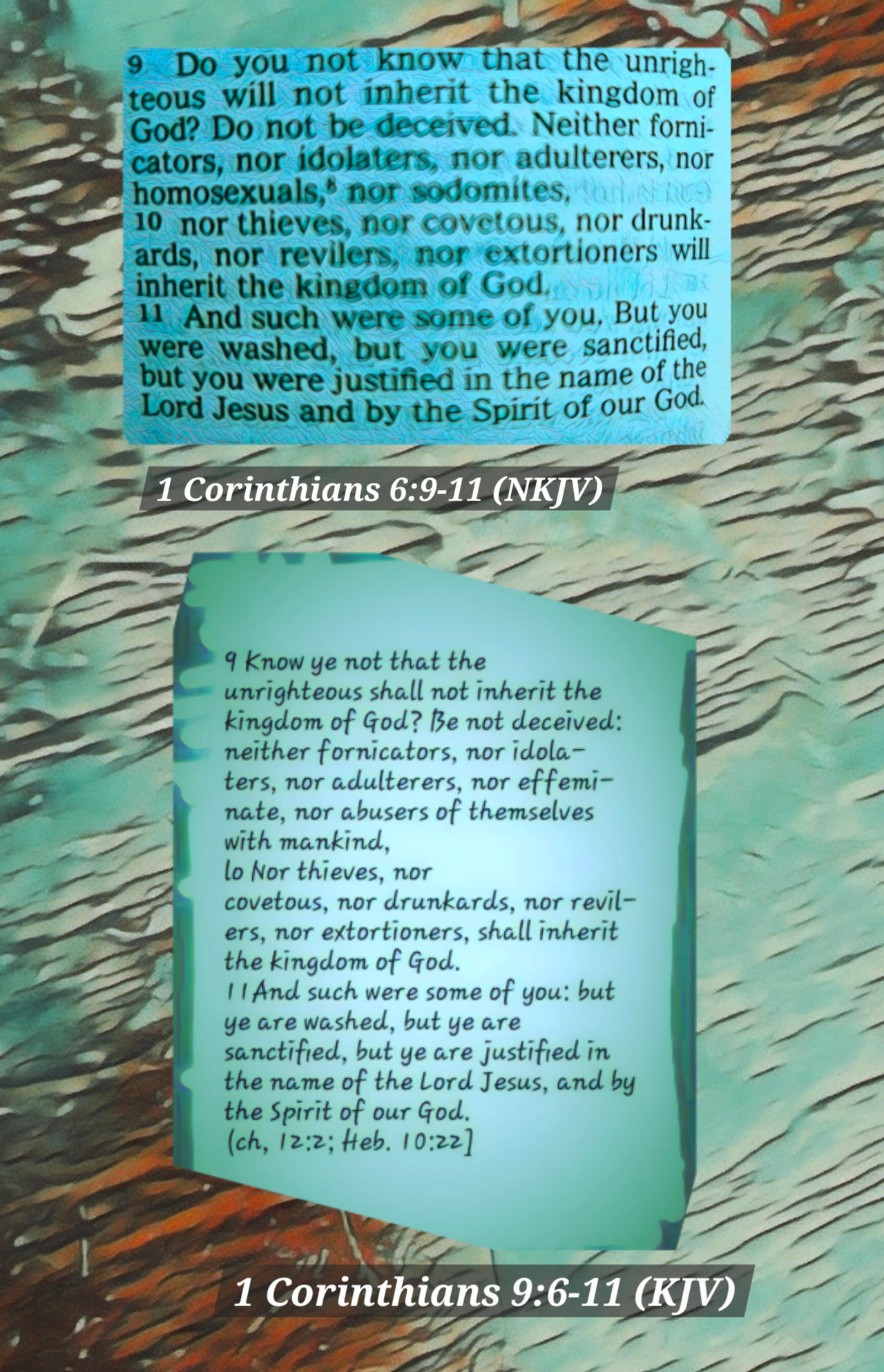 1 Corinthians 6 9 Nkjv 60