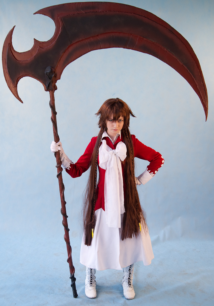 with the scythe