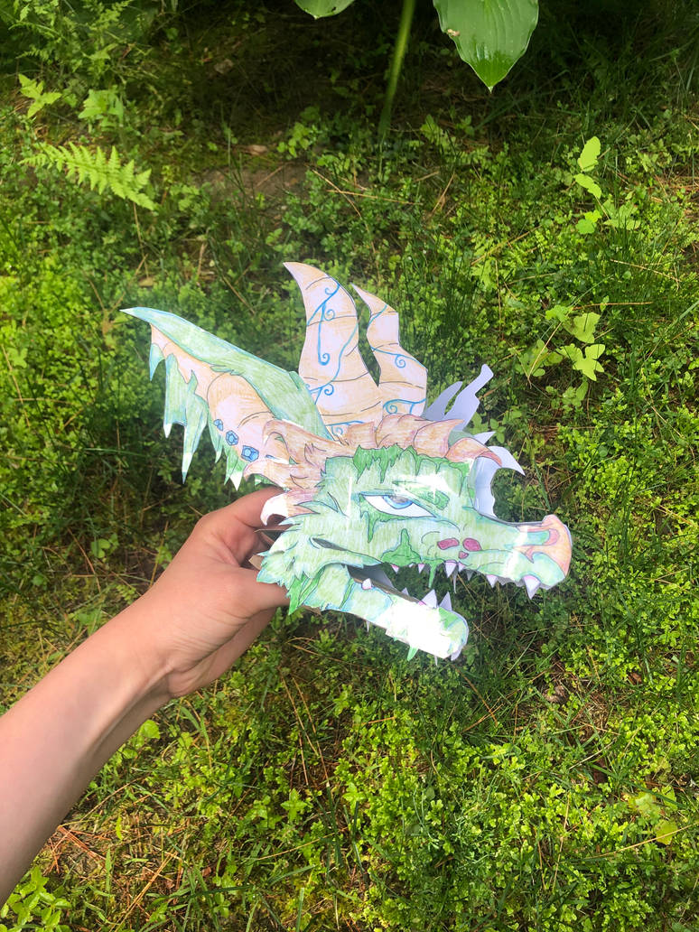 Moss dragon puppet! by MissWillowArt on DeviantArt