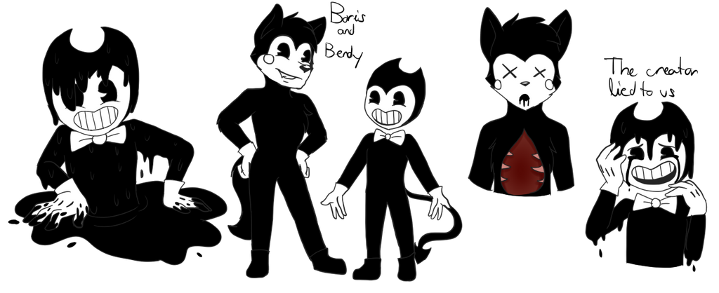 Fat Bendy Ink Machine Bendy and the ink machine sketches by Barby-Bunbun on DeviantArt