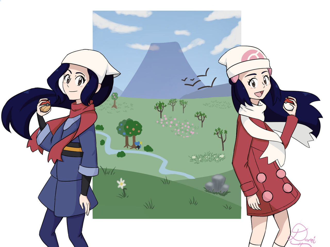 Akari/Dawn - Legends Arceus by domidominique on DeviantArt