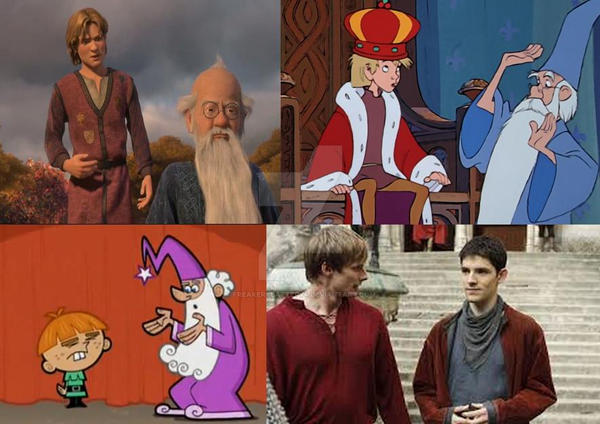 Arthur and Merlin by Freakerybattery4 on DeviantArt