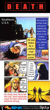 Fatal Fury 1 prologue comic translation Page 1