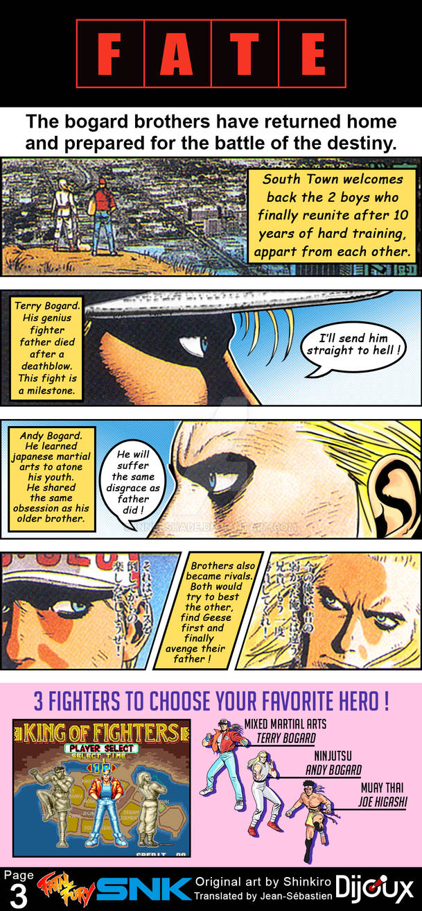 Fatal Fury 1 prologue comic translation Page 2 by Innershade on