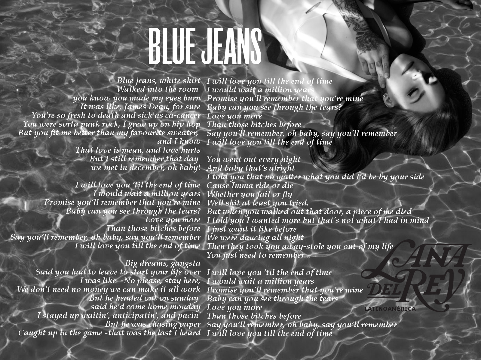 LDR Blue Jeans Lyrics by Kennytrouble on DeviantArt