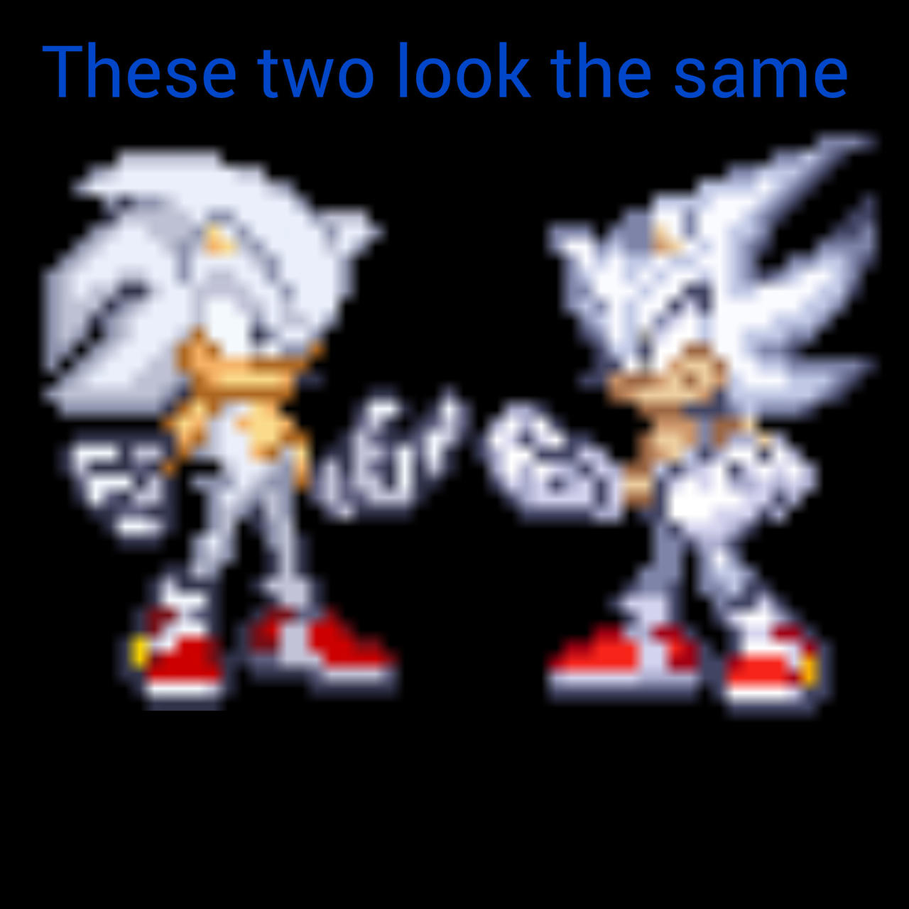 Mui sonic and fake hyper sonic by sonatathearchdemon on DeviantArt