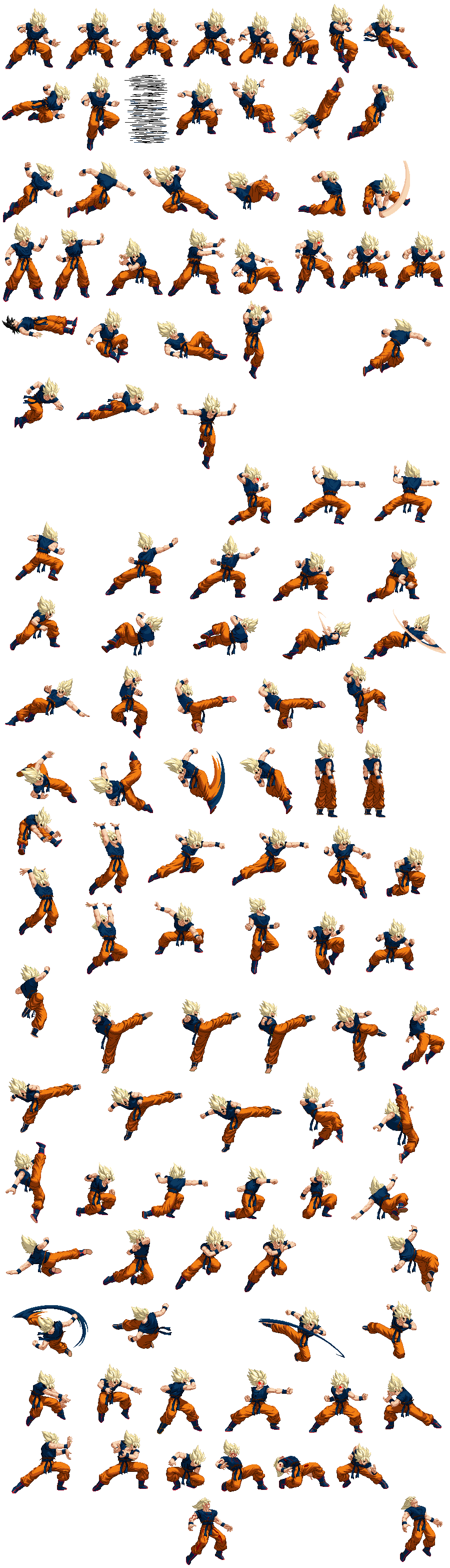 Super goku exe sprite sheet by sonatathearchdemon on DeviantArt