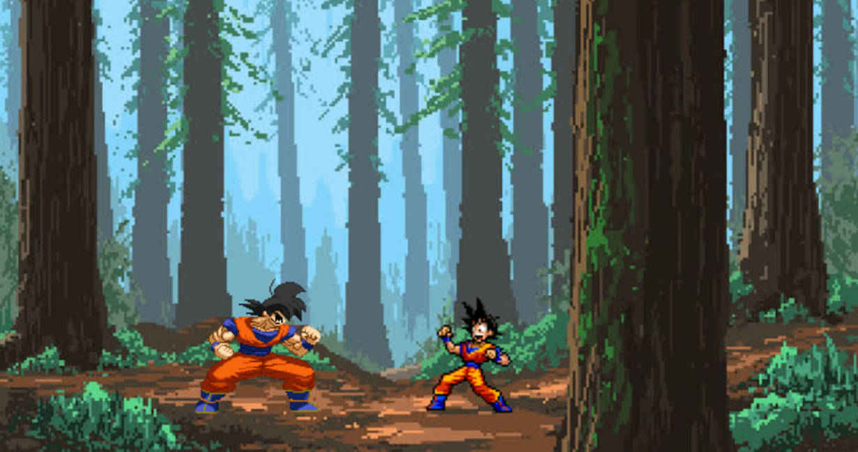Goku meets Goku exe by sonatathearchdemon on DeviantArt