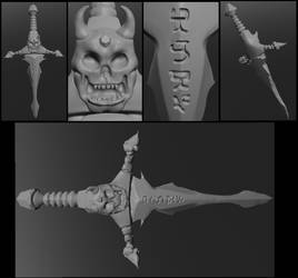 3D Demon Sword