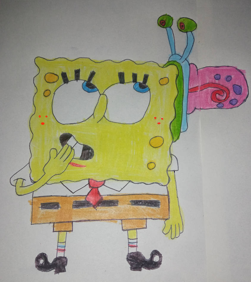 SpongeBob with Gary by SkyEither842 on DeviantArt