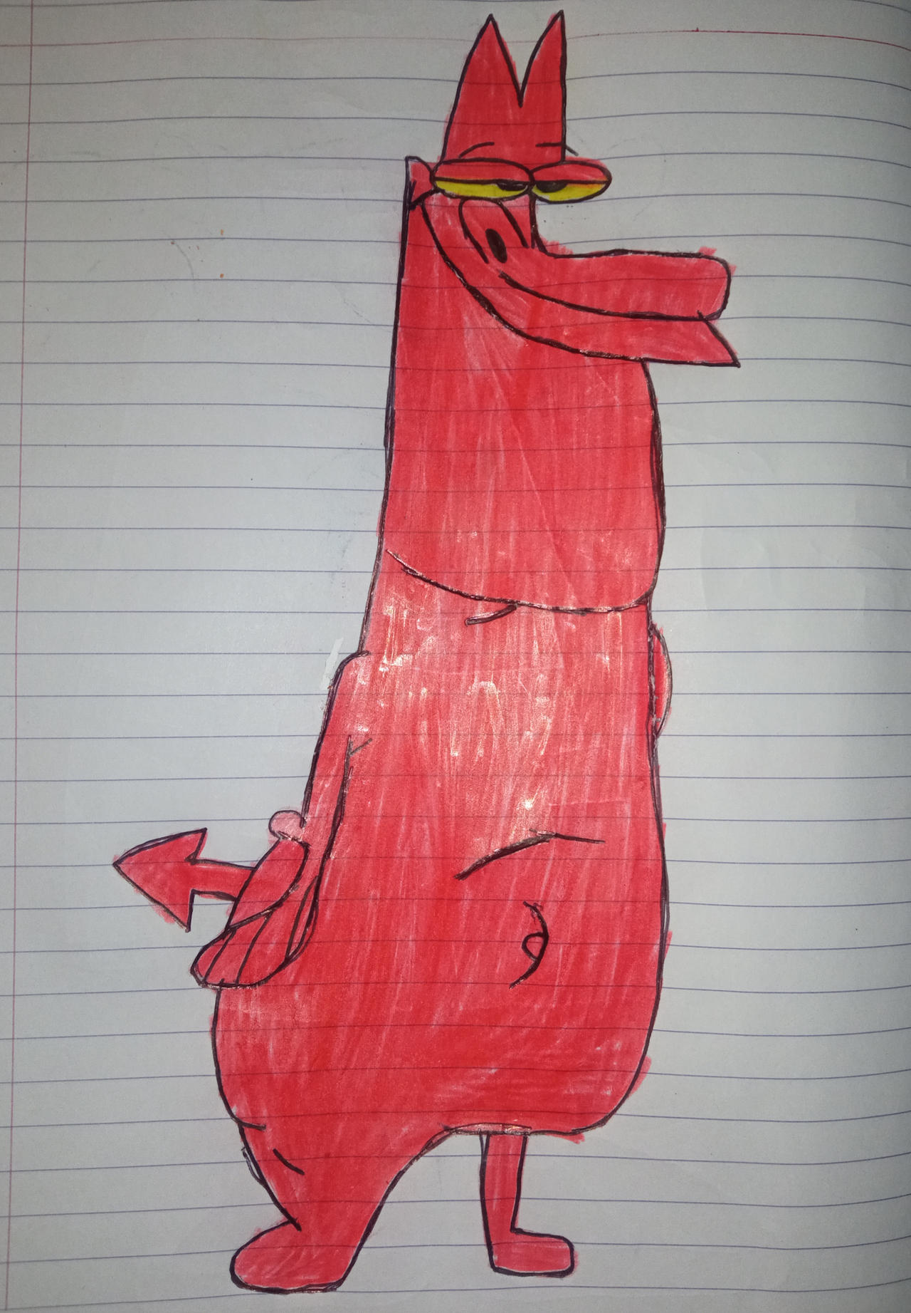 Red Guy Coluring In The Red Guy by SkyEither842 on DeviantArt