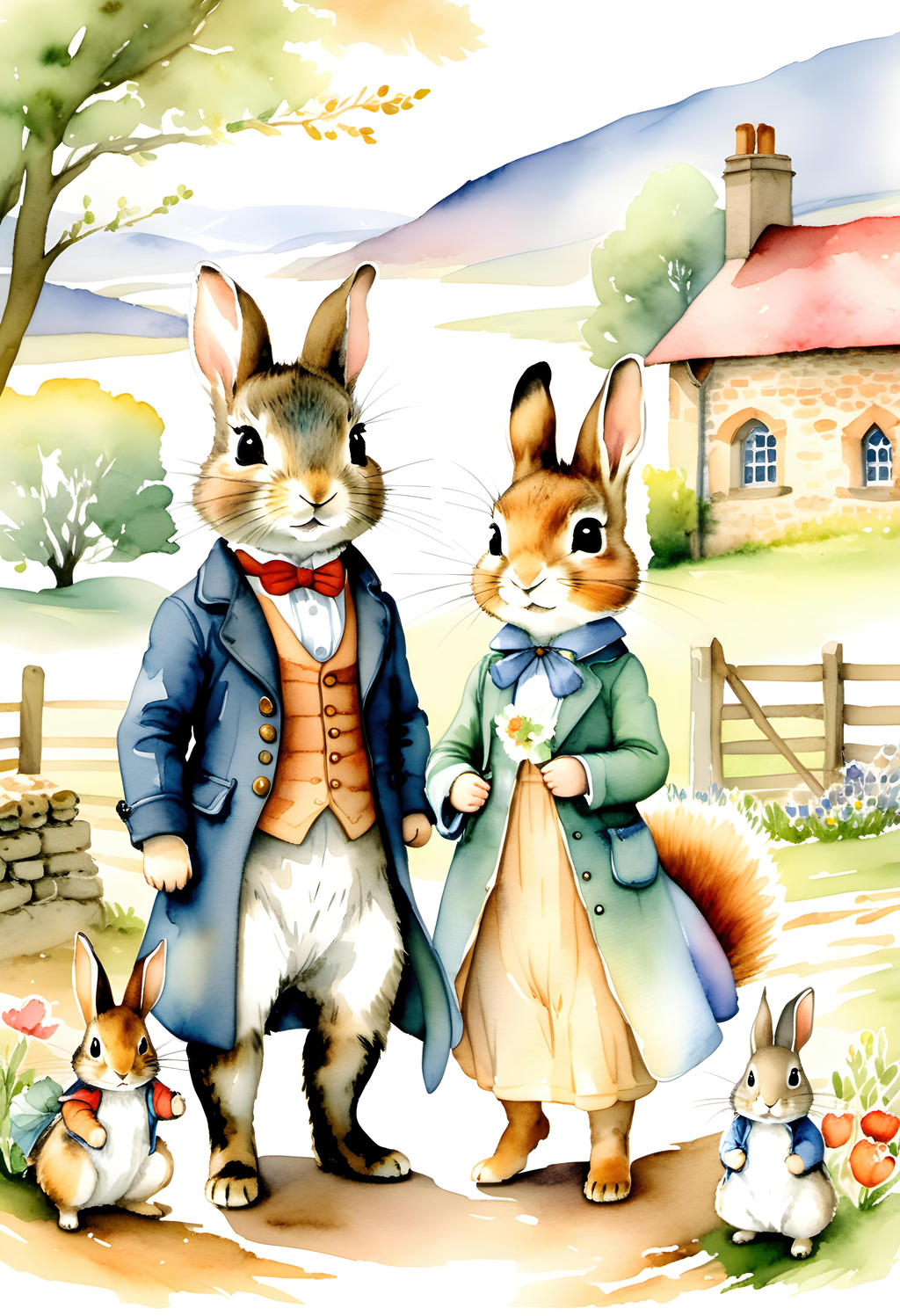 Animals 103 - A Family of Rabbits by Xandaclaus on DeviantArt