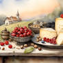 Still Life 150 - Cheese, Berries, Nuts