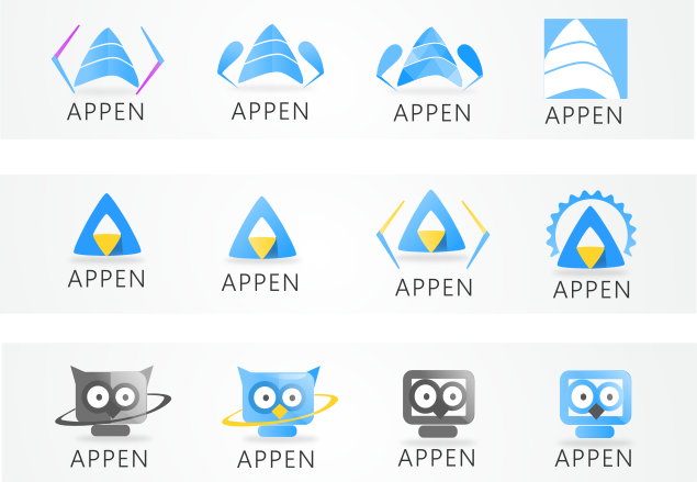 Appen Logo concepts by DianaGyms on DeviantArt