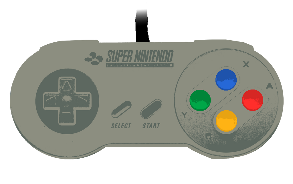 SNES Controller Colored Grunge by rimij405 on DeviantArt