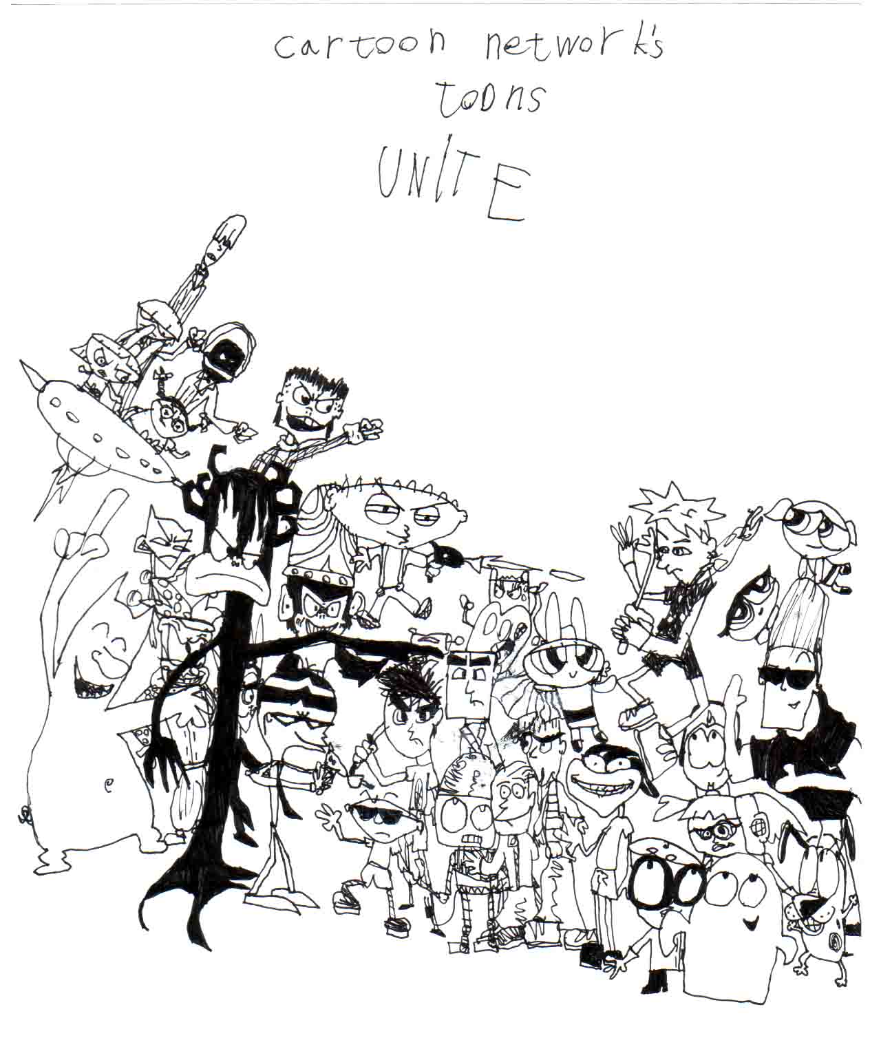 Unit One Cartoon Cartoon network toons unite by mandarinmannen on DeviantArt