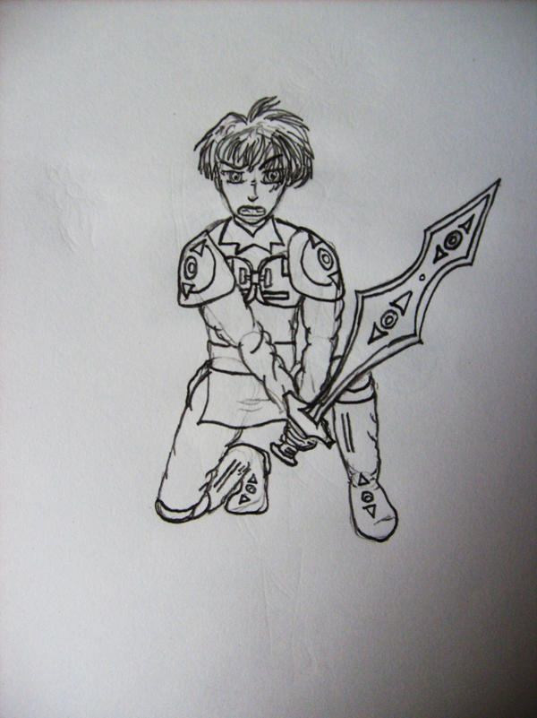 Apprentice Knight - uncoloured by ARTmonkey90 on DeviantArt