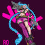 JINX LOL and Arcane Character - Colored FanArt