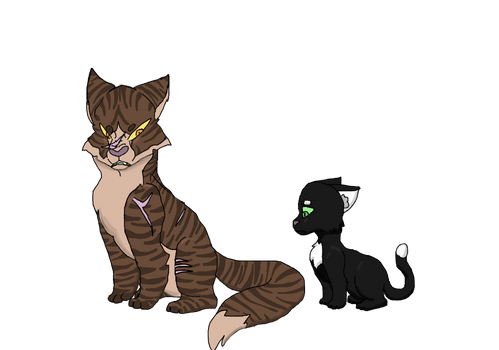 Tigerclaw and Ravenpaw