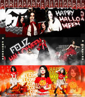 Pack PSD [Portadas + Efectos] Halloween.