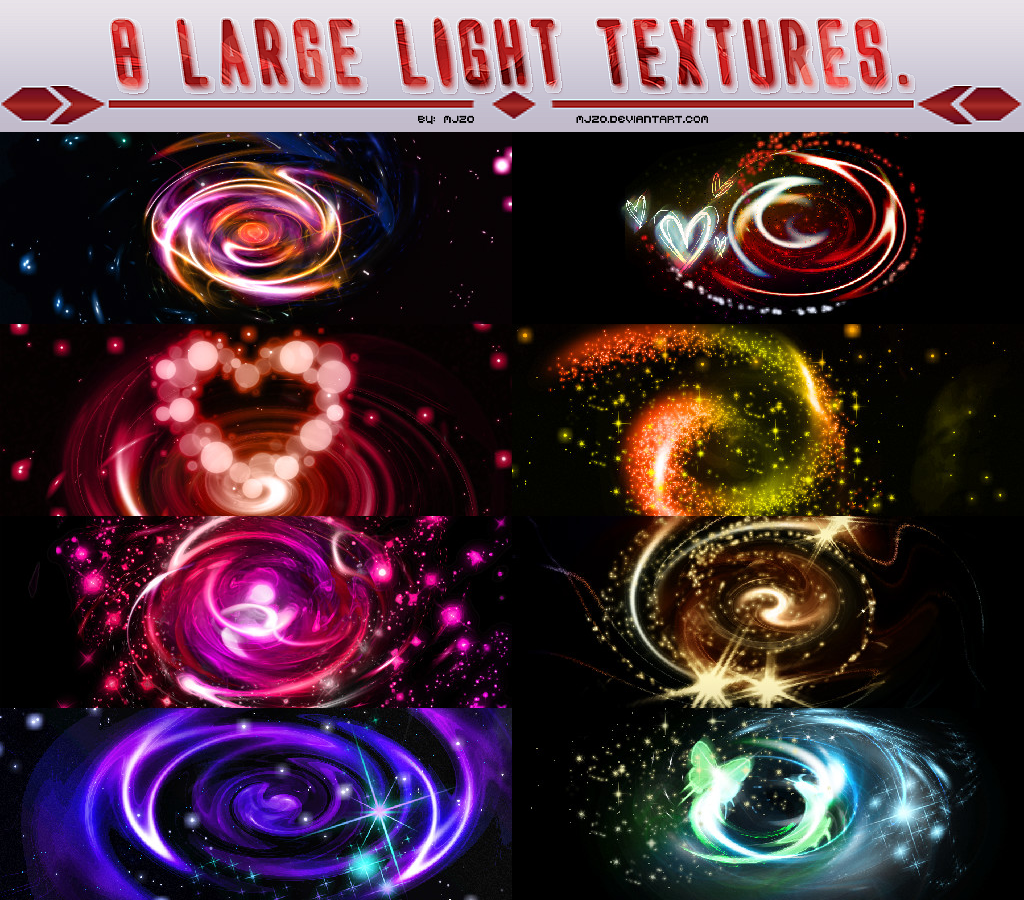 8 Large Light Textures.