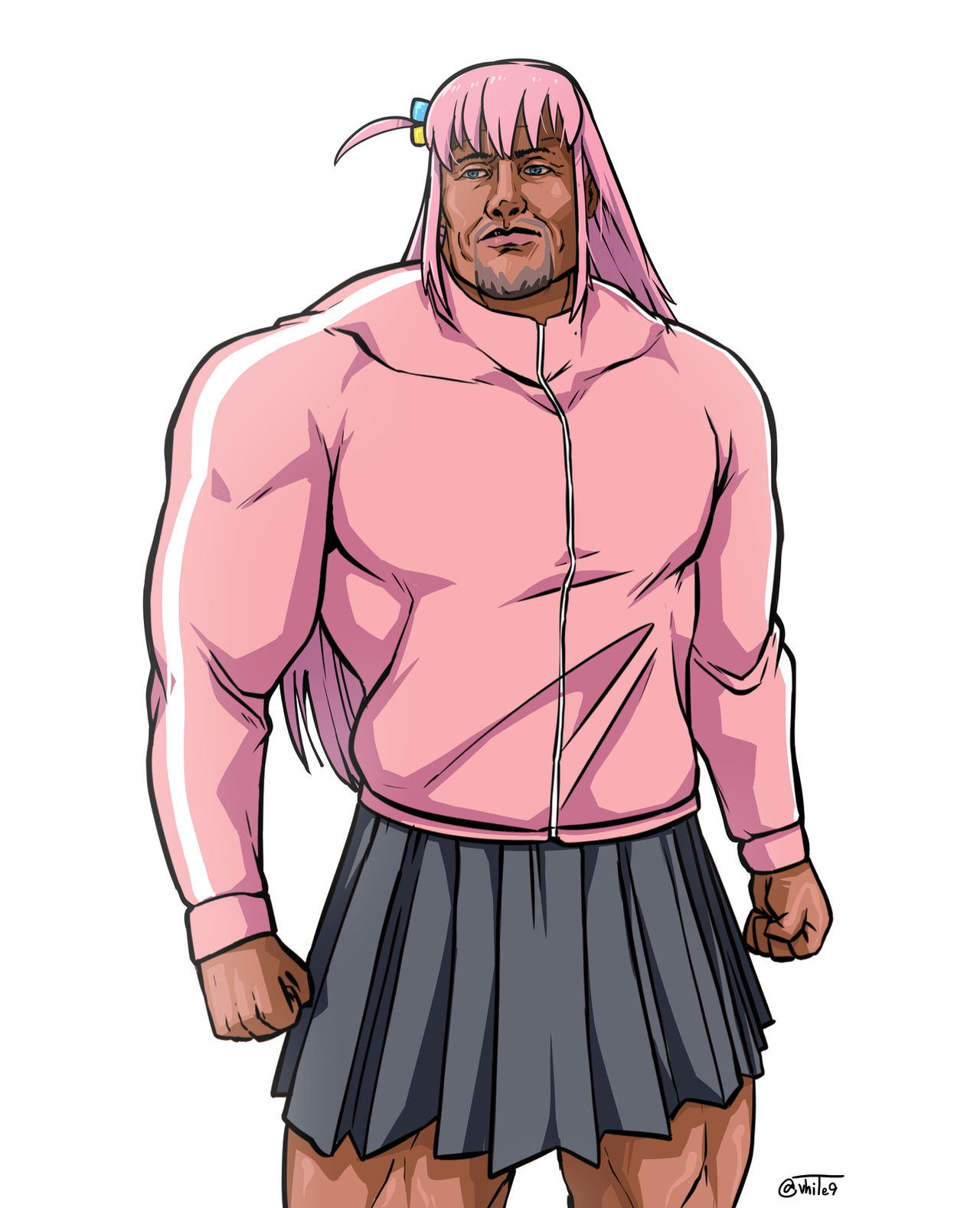 Bocchi, the ROCK Johnson = by Vhite9 on DeviantArt