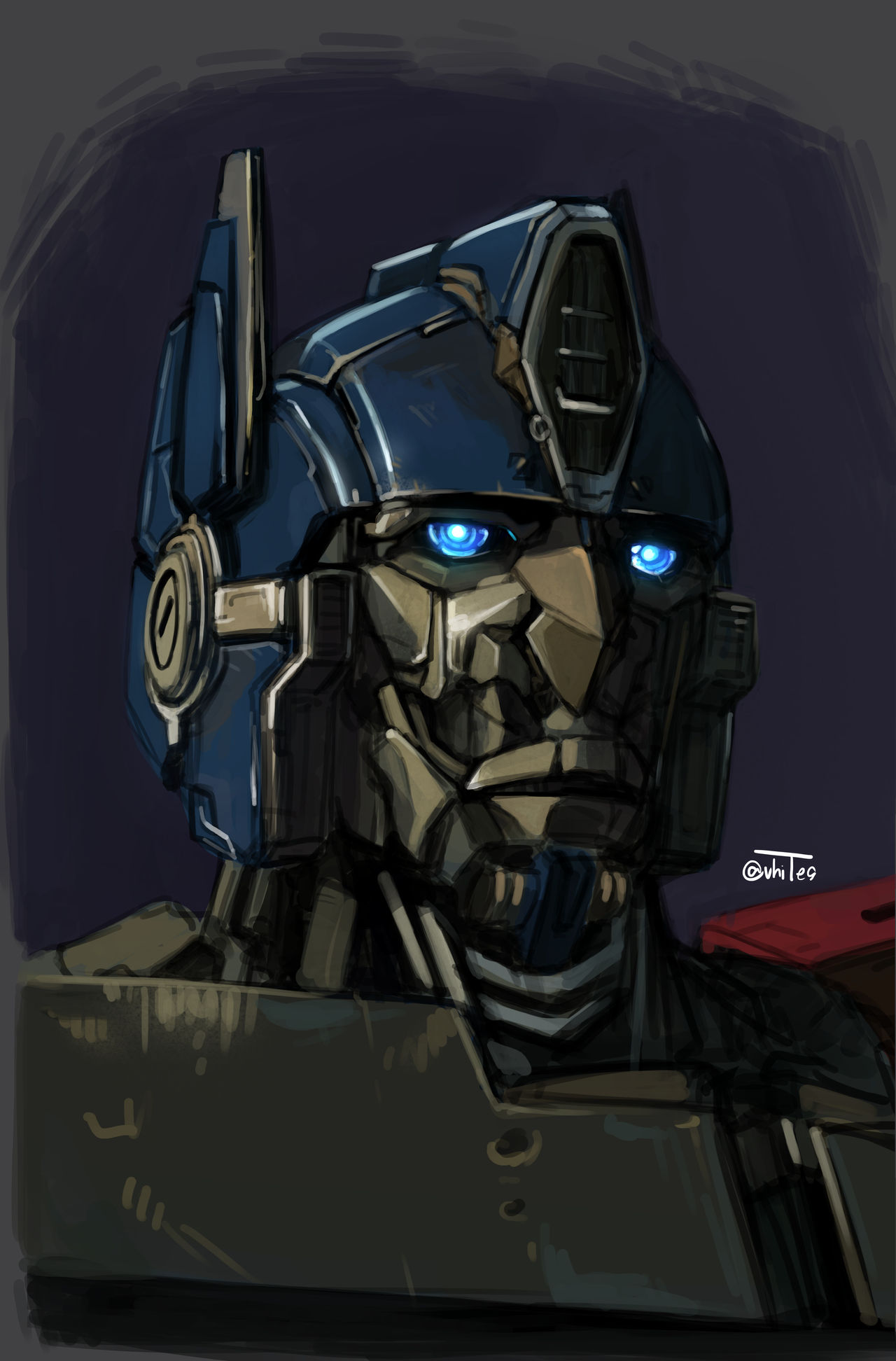 = Sketch : Optimus Prime ROTB. = by Vhite9 on DeviantArt