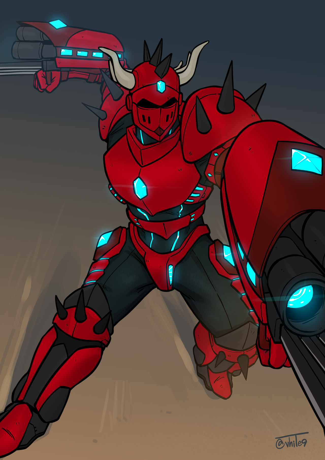 = Comm : Red Knight OC Reon = by Vhite9 on DeviantArt