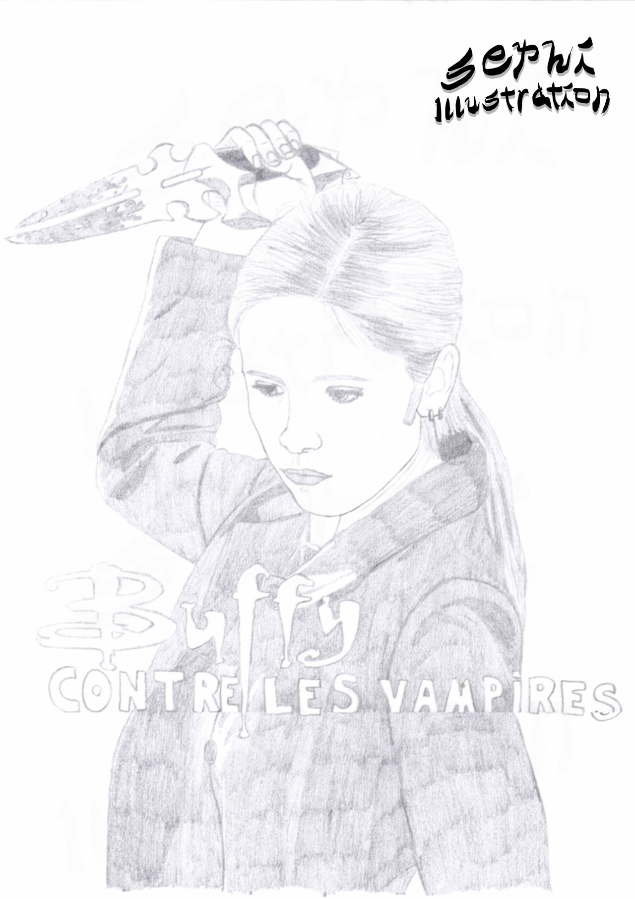 Buffy The Vampire Slayer Sketch by SephiIllustration on DeviantArt